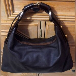 Vintage Gucci Chocolate Purse Shoulder Bag with Horsebit Handle